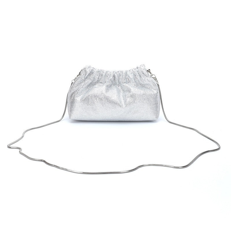 Diamond Evening Dress Wallet Wedding Banquet Party Multi color Water Diamond Handbag Christmas Gift Women's Cross carrying