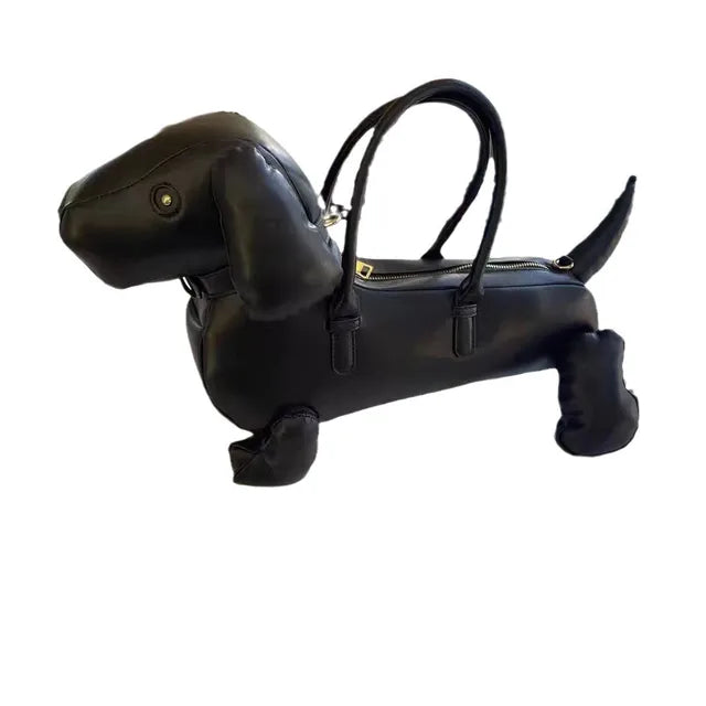 Cute Lovely Black Dog Handbag Luxury Famous  Bolsas Y2K Handbags For Women