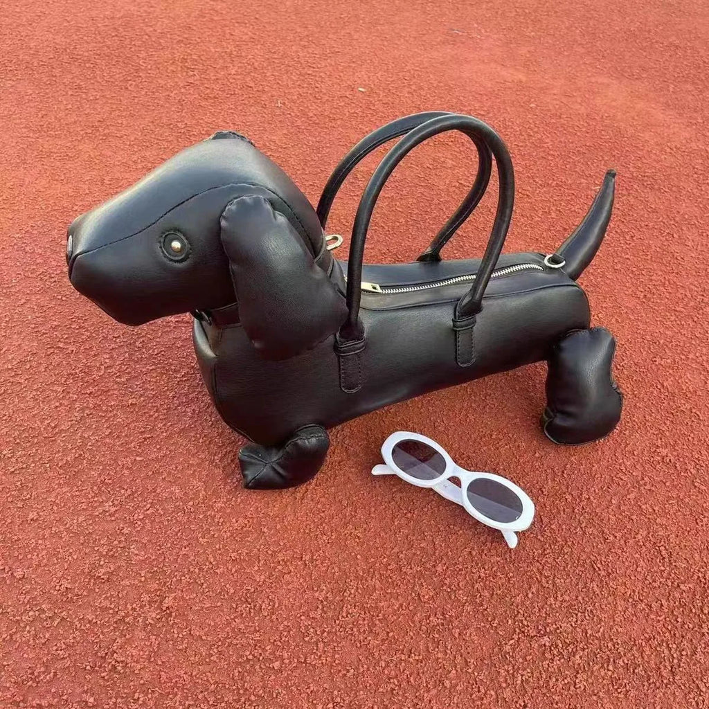 Cute Lovely Black Dog Handbag Luxury Famous  Bolsas Y2K Handbags For Women