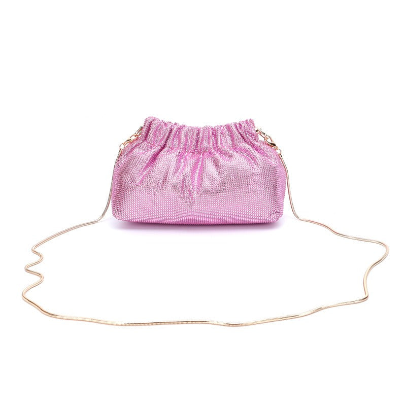 Diamond Evening Dress Wallet Wedding Banquet Party Multi color Water Diamond Handbag Christmas Gift Women's Cross carrying