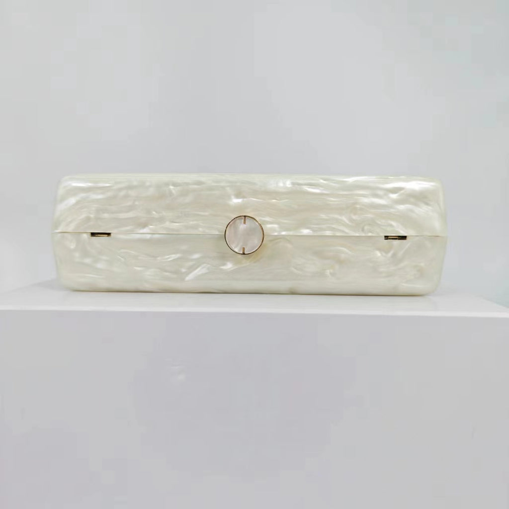 New luggage with acrylic personality, cute, simple, sweet, wedding banquet bag, one shoulder diagonal cross, fashionable woman