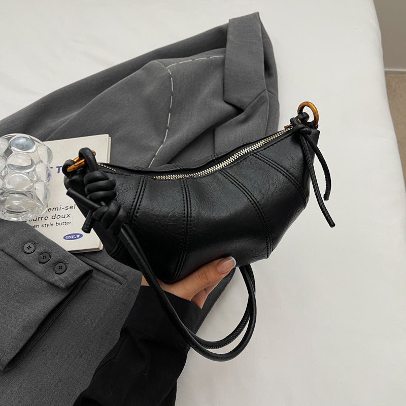 Brown bag women's crossbody bag cow horn bag