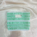 Summer Small Fresh Women's Bag Customized Crystal Bags New Fashion INS Handmade Acrylic Beaded Transparent Panel Green Handbag