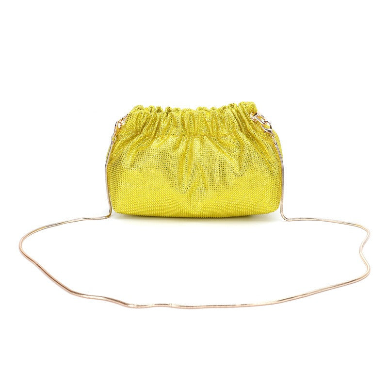 Diamond Evening Dress Wallet Wedding Banquet Party Multi color Water Diamond Handbag Christmas Gift Women's Cross carrying