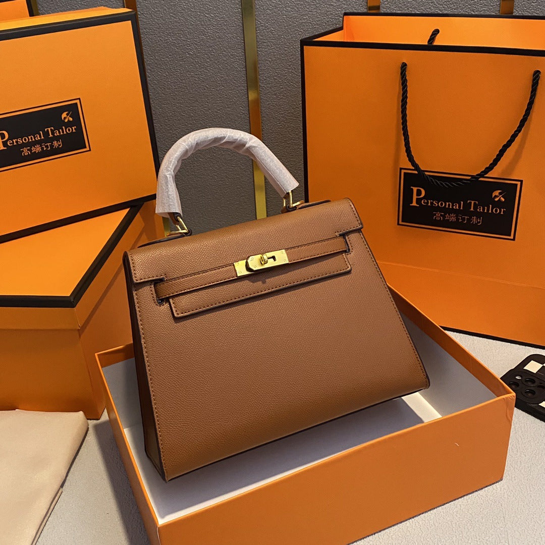 Cross-Border All-Steel High Version Original Standard Chip Version L Nano Speedy Pillow Bag V Genuine Leather Shoulder Crossbody Bag