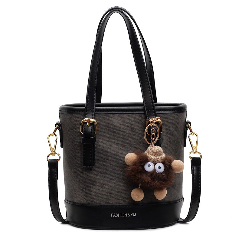 Cross-Border Bags, Niche Design Bucket Bags, Pu Fashionable Women's Bags, Shoulder Crossbody Bags, High-End Small Bags, Commuter Bags