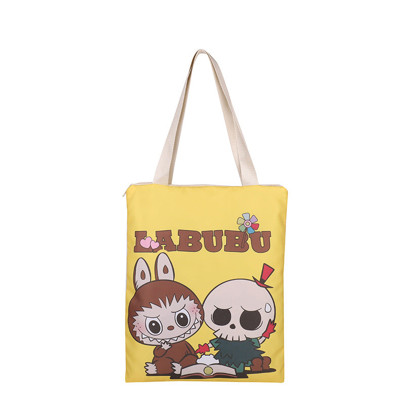 Cross-Border Nylon Cloth Women's Bag 2025 Korean Version New Cute Large-Capacity Shoulder Bag Printed Tote Crossbody Lightweight