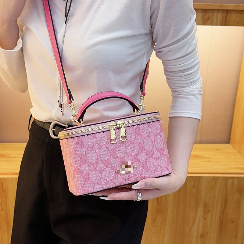 Cross-Border Trendy Handbag Leopard Print Box Bag for Women 2025 Autumn and Winter New Versatile Shoulder Bag High-End Crossbody Bag