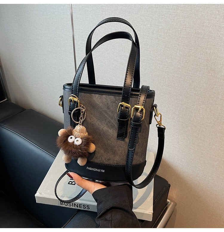 Cross-Border Bags, Niche Design Bucket Bags, Pu Fashionable Women's Bags, Shoulder Crossbody Bags, High-End Small Bags, Commuter Bags
